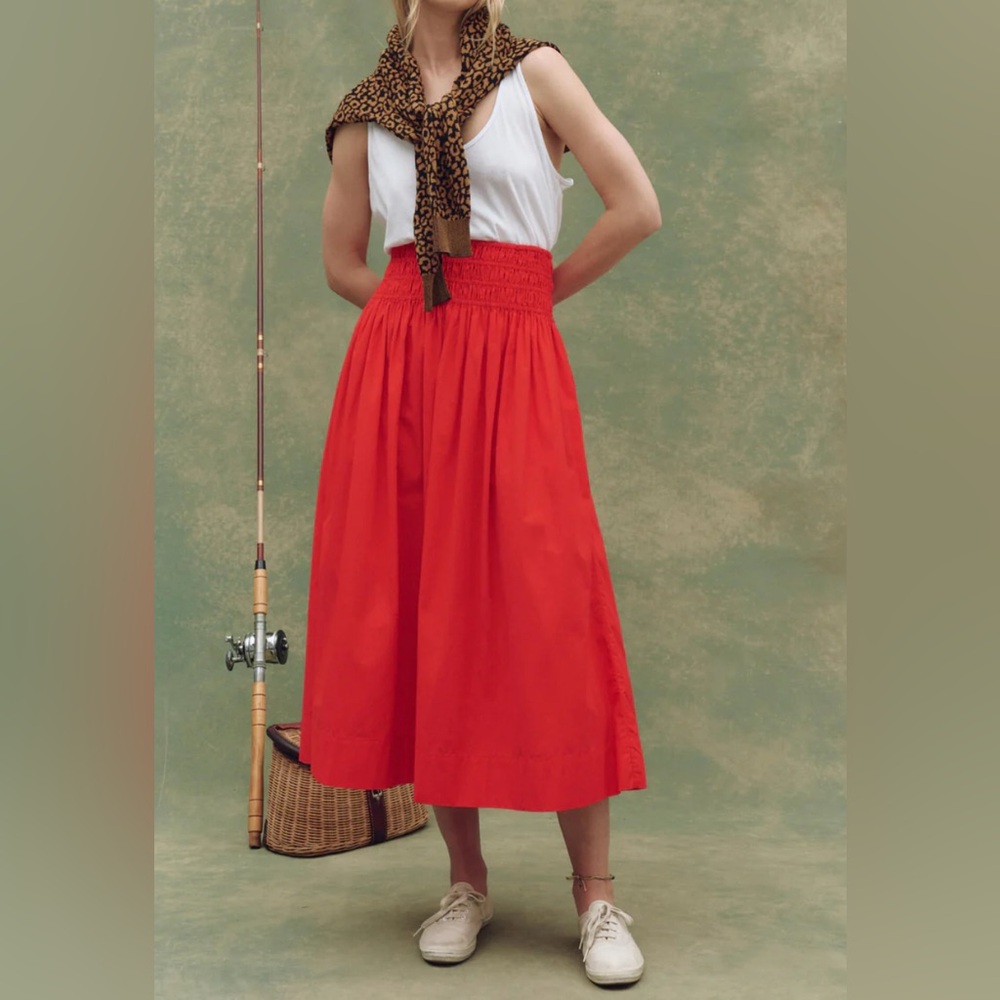 Viola Skirt. The Great. Hot Red. Size 0. Sold out. Orig $285